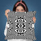 Black And White Swirl Throw Pillow By Andrea Haase