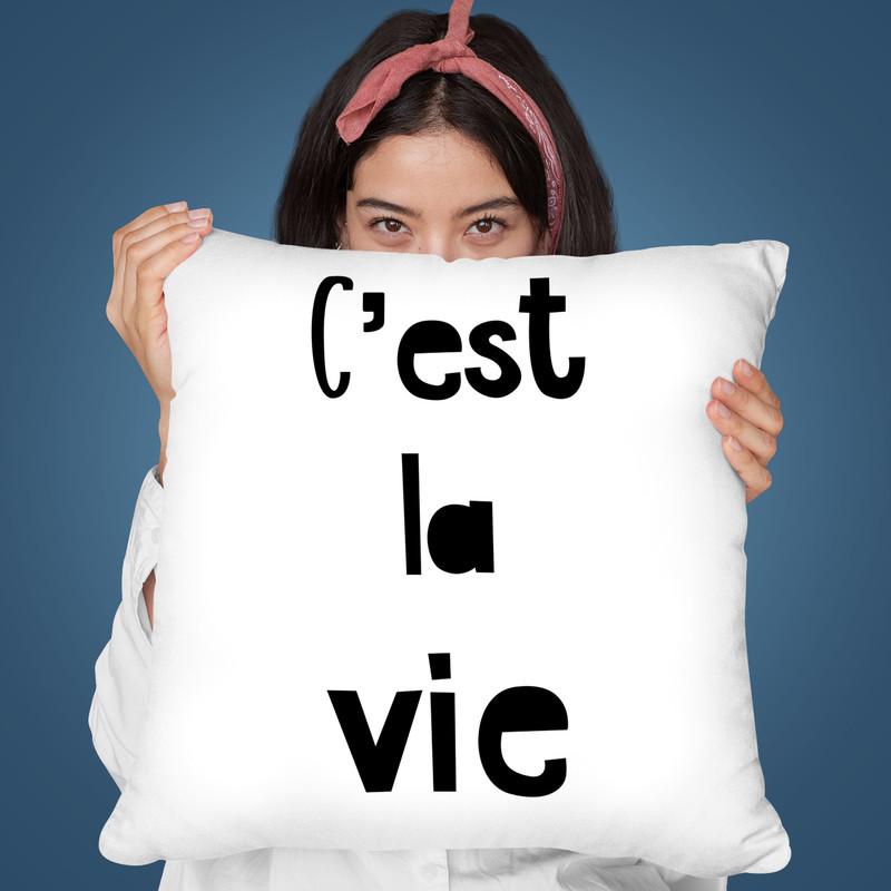 C Est La Vie Throw Pillow By Andrea Haase