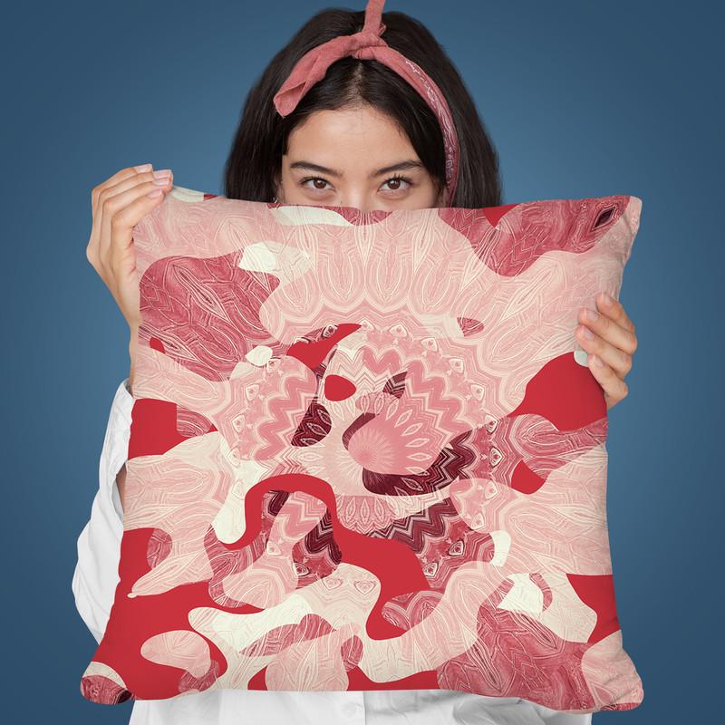 Camouflage Mix I Throw Pillow By Andrea Haase