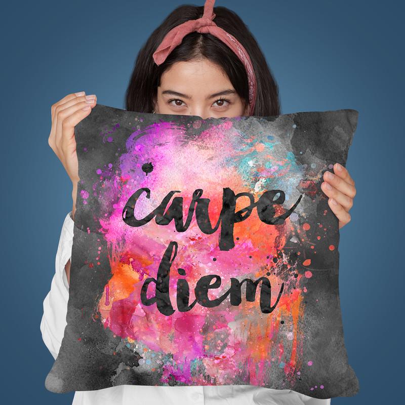 Carpe Diem Throw Pillow By Andrea Haase