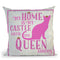Cat Queen Throw Pillow By Andrea Haase