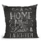 Chalkboard Home Throw Pillow By Andrea Haase
