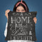 Chalkboard Home Throw Pillow By Andrea Haase