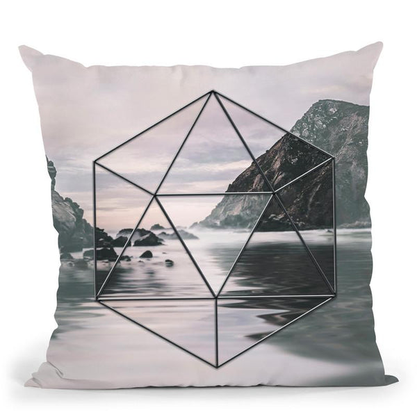 Cliff Water Geometric Throw Pillow By Andrea Haase