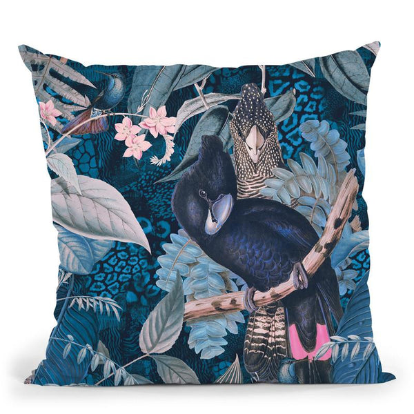 Cockatoos Jungle Joy I Throw Pillow By Andrea Haase