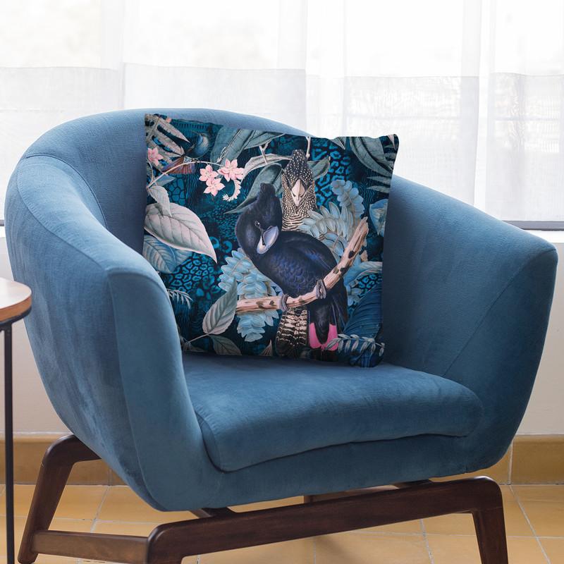 Cockatoos Jungle Joy I Throw Pillow By Andrea Haase