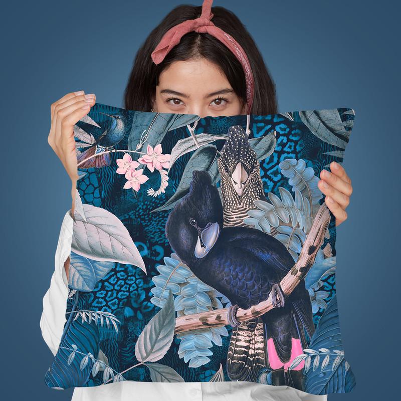 Cockatoos Jungle Joy I Throw Pillow By Andrea Haase