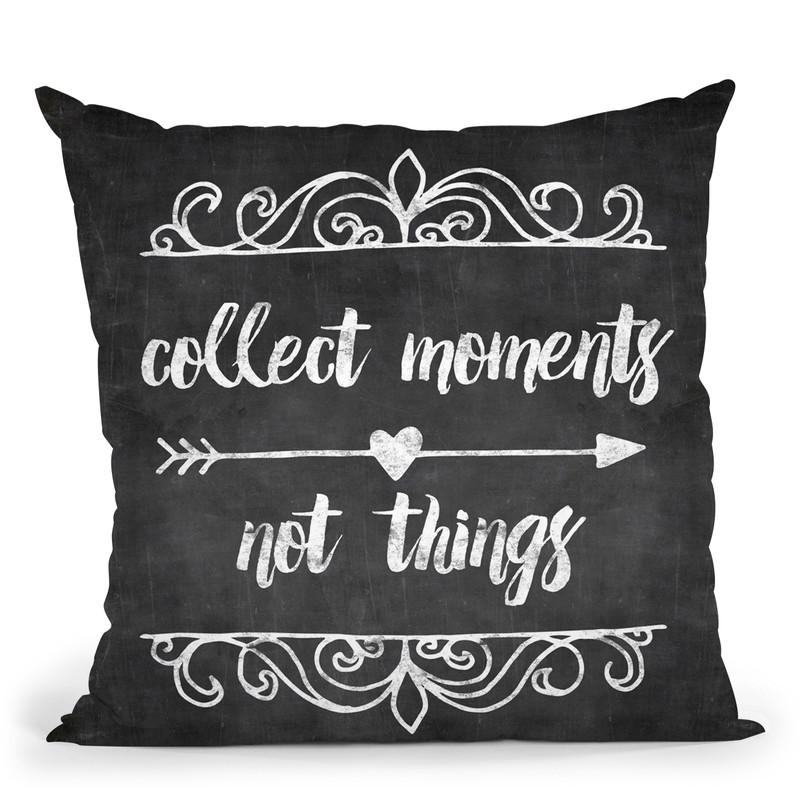 Collect Moments Chalk Throw Pillow By Andrea Haase