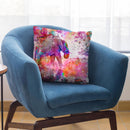 Color Bomb Elephant Throw Pillow By Andrea Haase