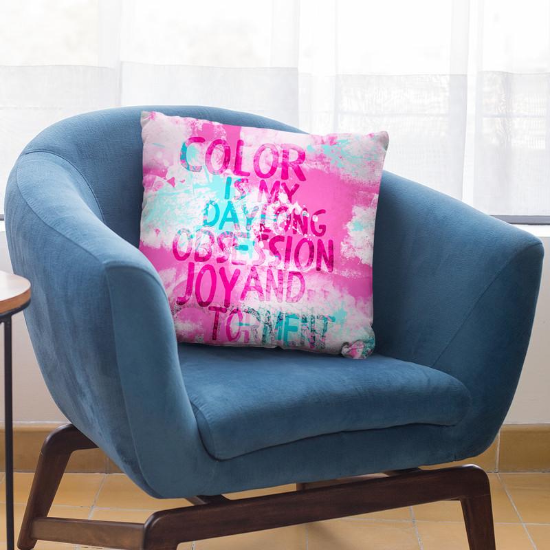 Color Obsession Throw Pillow By Andrea Haase