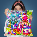 Colorful Jungle Art Throw Pillow By Andrea Haase