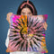 Colorful Sun Throw Pillow By Andrea Haase