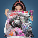 Crazy Parrot Throw Pillow By Andrea Haase