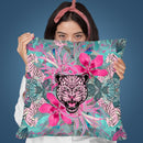 Crazy Tiger Throw Pillow By Andrea Haase