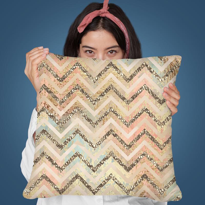 Cream Glamour Throw Pillow By Andrea Haase