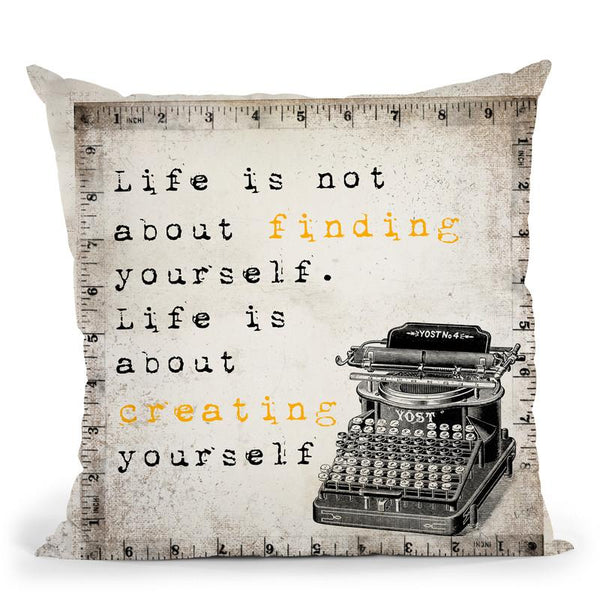 Creating Yourself Throw Pillow By Andrea Haase