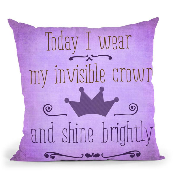 Crown Throw Pillow By Andrea Haase