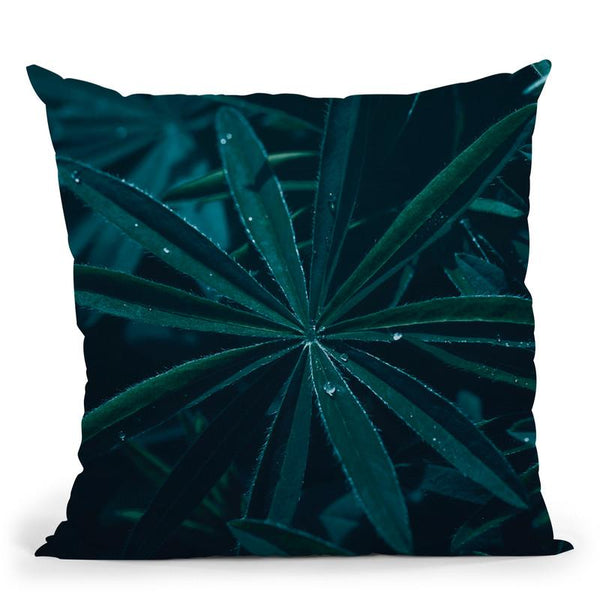 Dark Leaf Big Throw Pillow By Andrea Haase