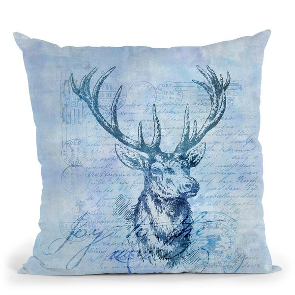 Deer Joy To The World Throw Pillow By Andrea Haase