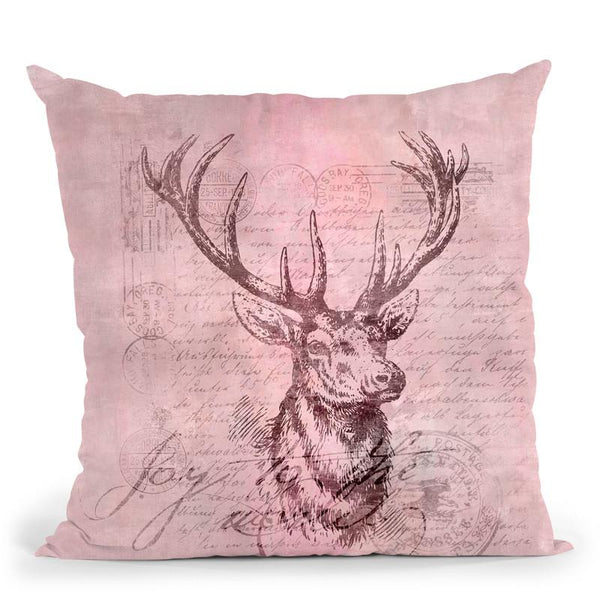 Deer Joy Throw Pillow By Andrea Haase