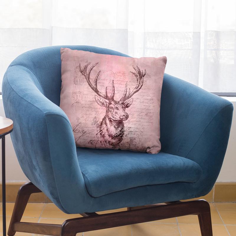 Deer Joy Throw Pillow By Andrea Haase