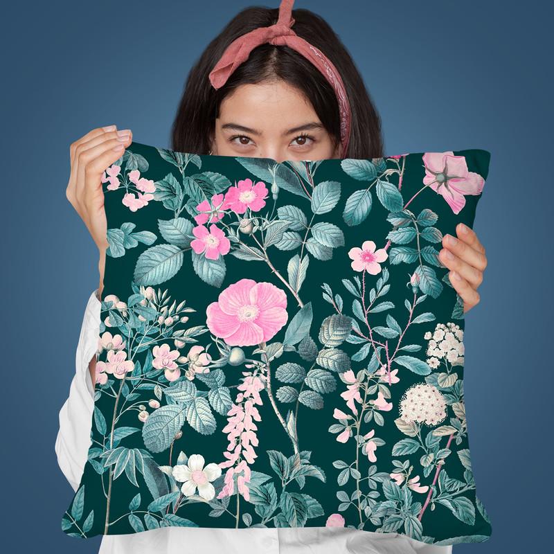 Delicate Flowers Vintage I Throw Pillow By Andrea Haase
