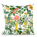 Delicate Flowers Vintage Throw Pillow By Andrea Haase