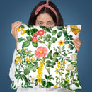 Delicate Flowers Vintage Throw Pillow By Andrea Haase