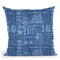 Denim Print I Throw Pillow By Andrea Haase