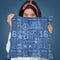 Denim Print I Throw Pillow By Andrea Haase