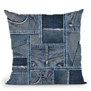 Denim Throw Pillow By Andrea Haase