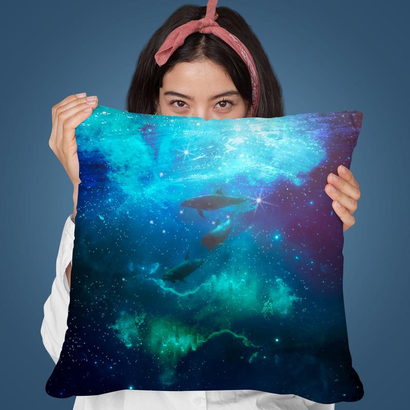 Dolphins Throw Pillow By Andrea Haase