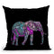 Dot Art Elephant Throw Pillow By Andrea Haase