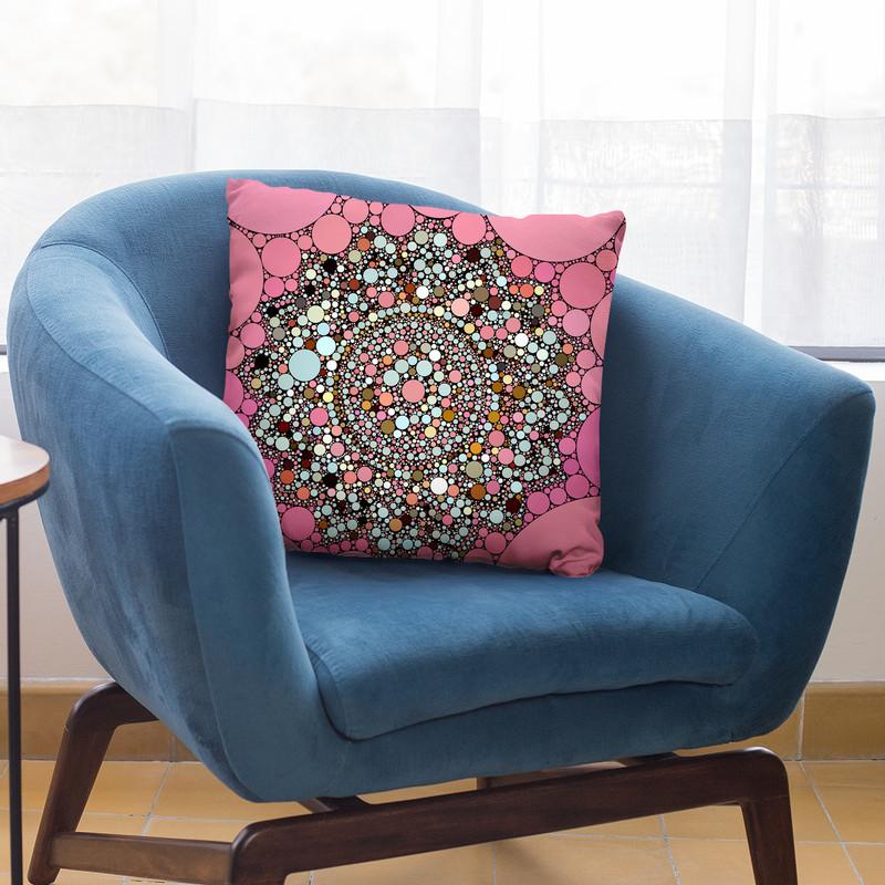 Dot Art Mandala Throw Pillow By Andrea Haase