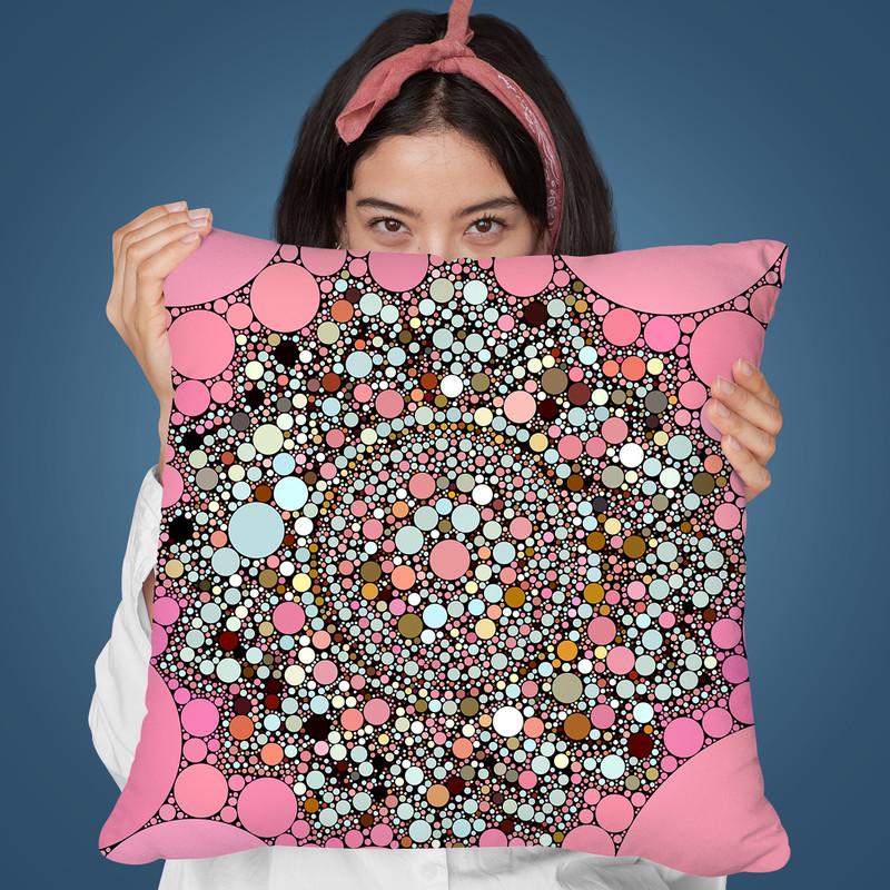 Dot Art Mandala Throw Pillow By Andrea Haase