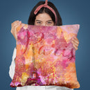 Eiffel Tower Paris Throw Pillow By Andrea Haase