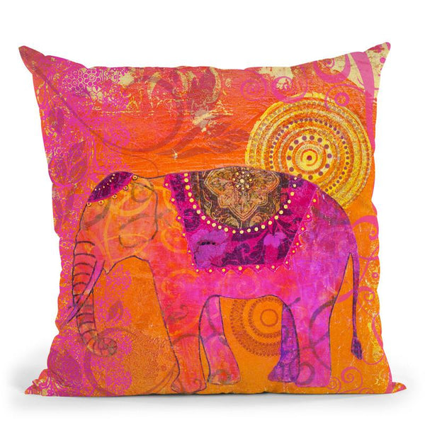Elephant Artwork I Throw Pillow By Andrea Haase