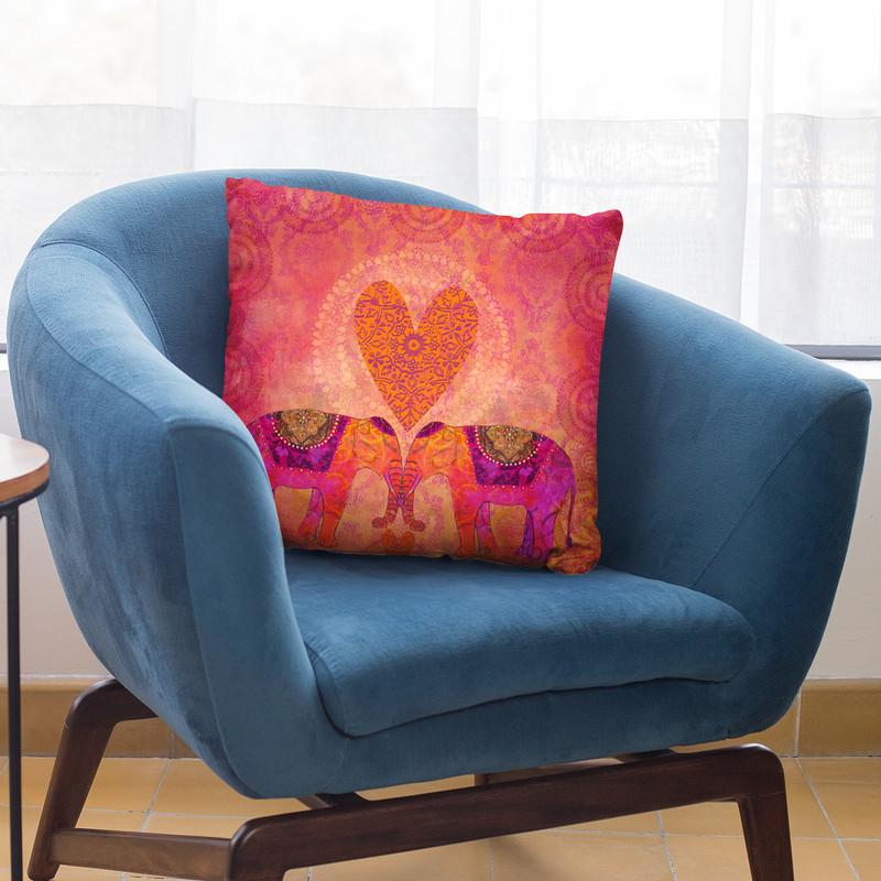 Elephant Lovejpg Throw Pillow By Andrea Haase