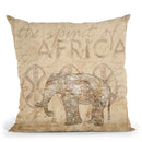 Elephants Of Africa Throw Pillow By Andrea Haase