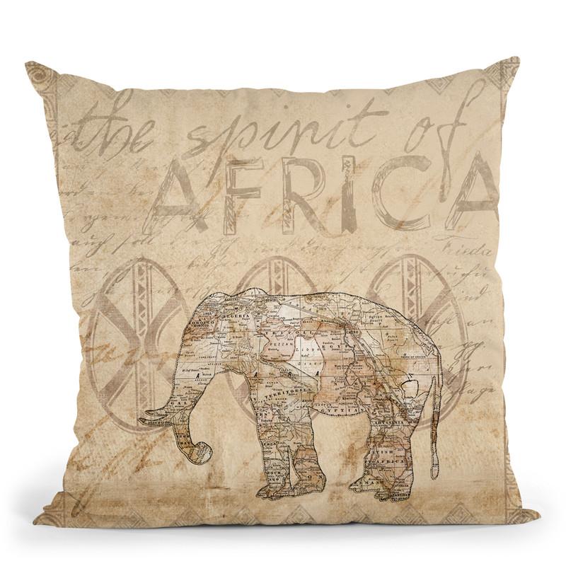 Elephants Of Africa Throw Pillow By Andrea Haase