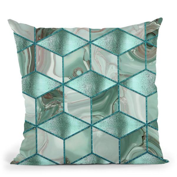 Emerald Glamour Throw Pillow By Andrea Haase