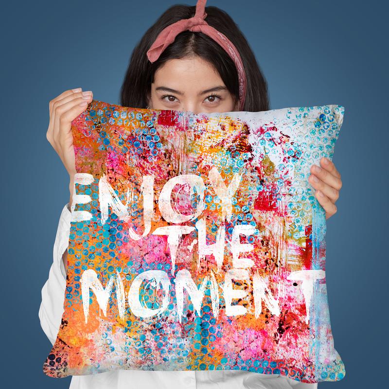 Enjoy The Moment Throw Pillow By Andrea Haase