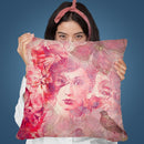 Face Red Throw Pillow By Andrea Haase