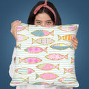 Fancy Fish Throw Pillow By Andrea Haase