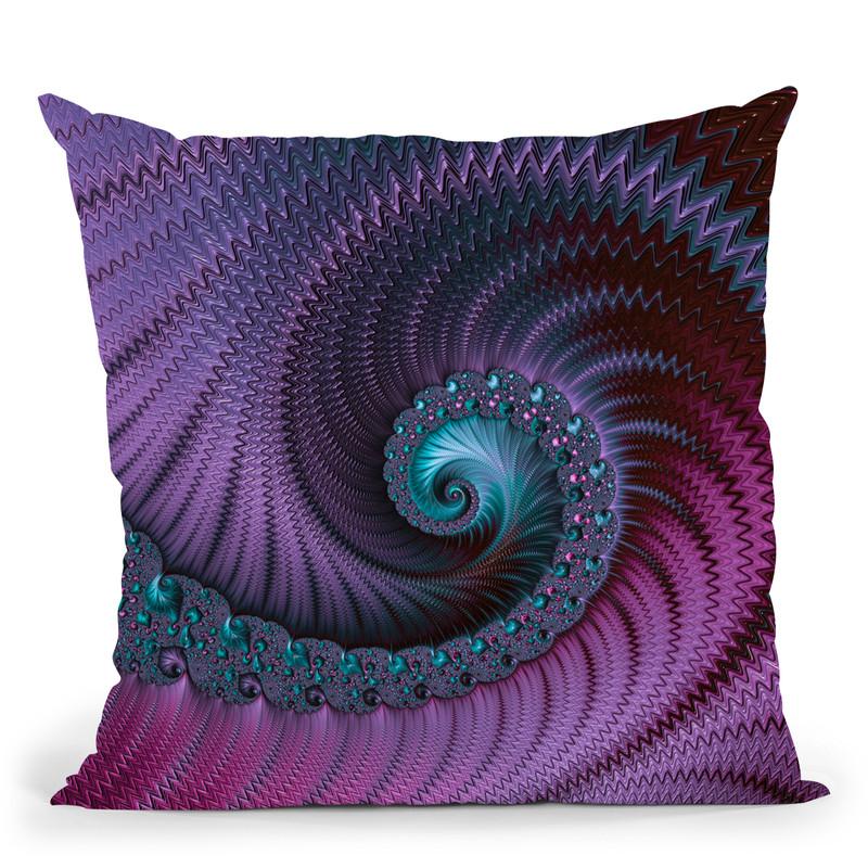Fantastic Fractal Throw Pillow By Andrea Haase