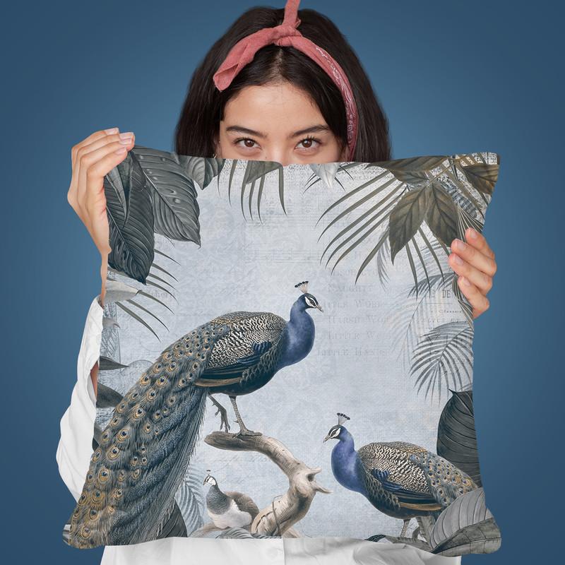 Fantastic Peacock Throw Pillow By Andrea Haase