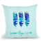 Feather Blue Hope Throw Pillow By Andrea Haase