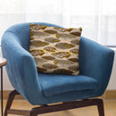 Feather Gold Brown I Throw Pillow By Andrea Haase
