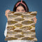 Feather Gold Brown I Throw Pillow By Andrea Haase