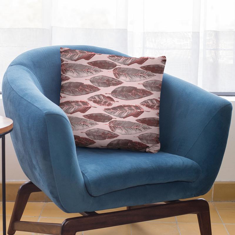 Feather Gold Brown Throw Pillow By Andrea Haase